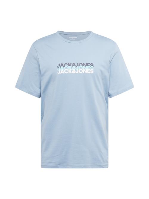 JACK & JONES Bluser & t-shirts 'JJCYBER'  røgblå / natblå / lyseblå / offwhite