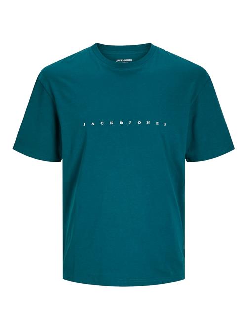 Se JACK & JONES Bluser & t-shirts 'Star'  mørkegrøn / hvid ved About You