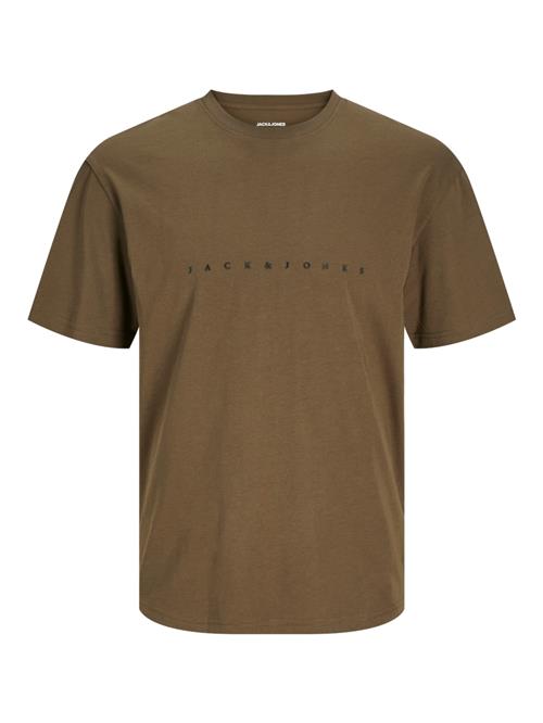 JACK & JONES Bluser & t-shirts 'JJEstar'  mørkebrun / sort