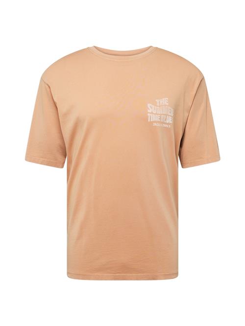 JACK & JONES Bluser & t-shirts 'JPRBLUANTHONY'  lyseorange / hvid