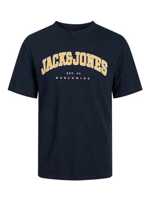 JACK & JONES Bluser & t-shirts 'JJCaleb'  navy / safran / hvid