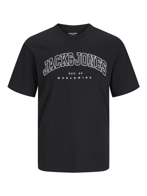 JACK & JONES Bluser & t-shirts 'JJCaleb'  sort / hvid