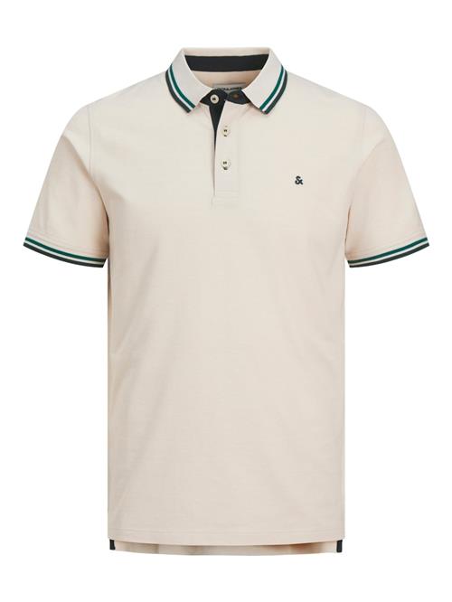 JACK & JONES Bluser & t-shirts 'JJPaulos'  beige / grøn / mørkegrøn