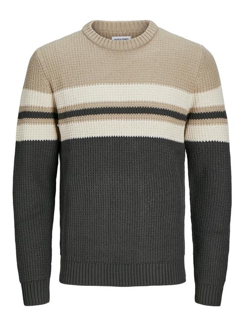 Se JACK & JONES Pullover 'JJSANDER'  beige / lysebeige / mørkegrå ved About You