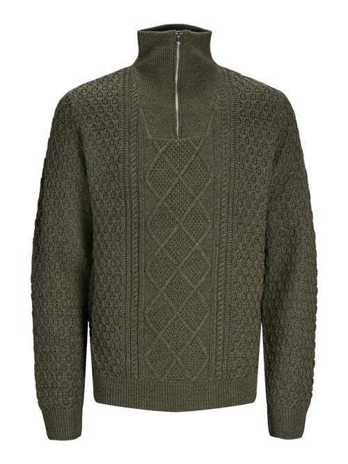 JACK & JONES Pullover 'JPRBLUNORTH'  grøn-meleret