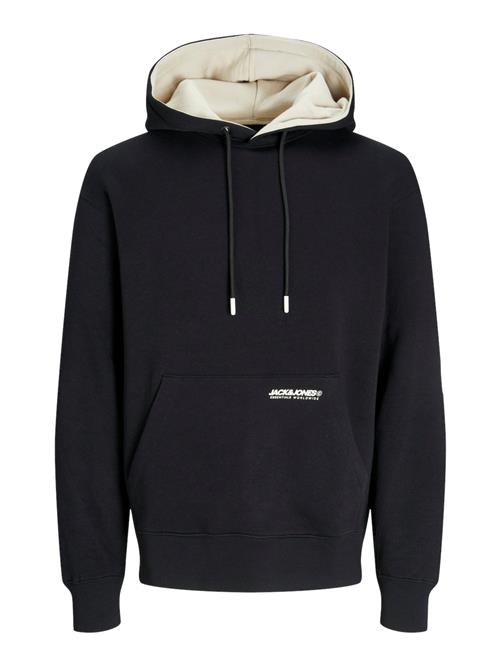 JACK & JONES Sweatshirt 'JJELegacy'  sort / hvid