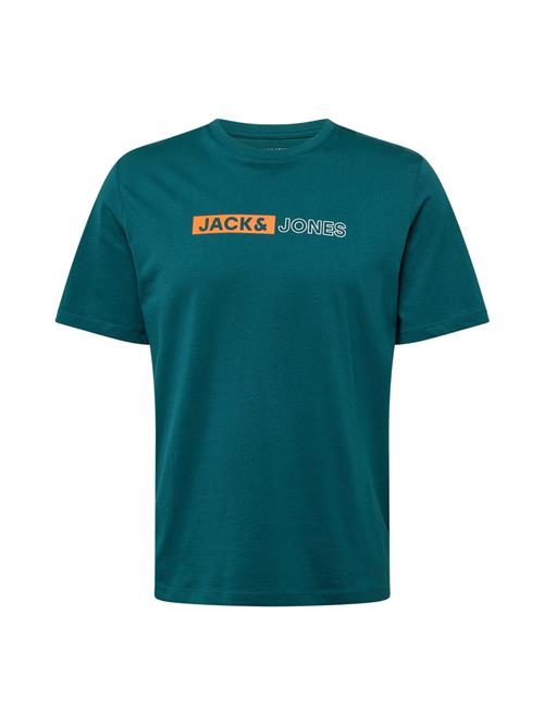 JACK & JONES Bluser & t-shirts  petroleum / orange / hvid