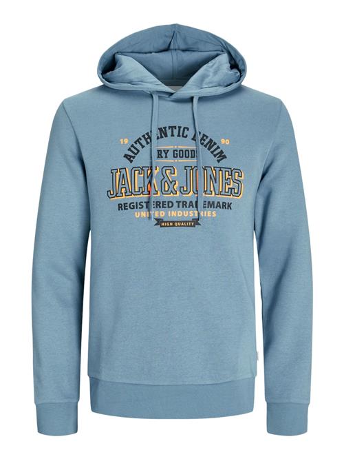 JACK & JONES Sweatshirt  røgblå / orange / sort