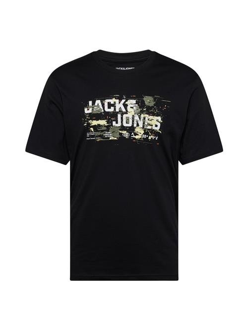 JACK & JONES Bluser & t-shirts 'JCOOutdoor'  pastelgul / oliven / sort / hvid