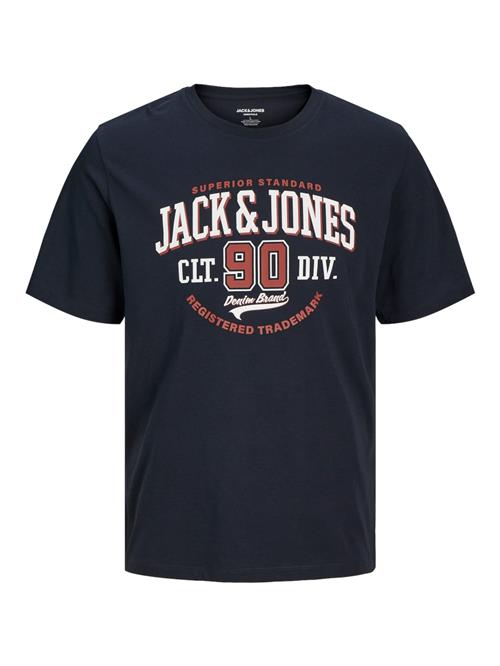 JACK & JONES Bluser & t-shirts  marin / rustrød / hvid