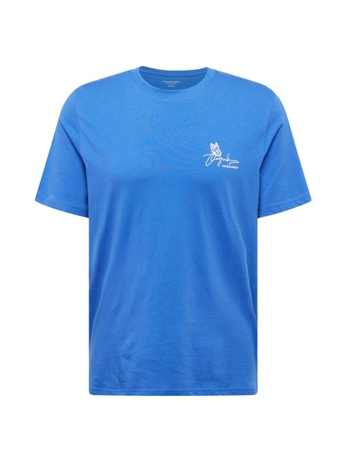 JACK & JONES Bluser & t-shirts 'JORFLY'  azur / hvid