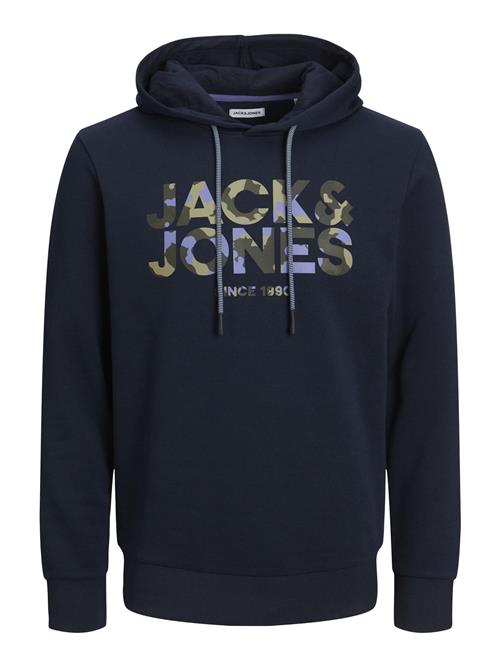 JACK & JONES Sweatshirt  navy / grøn-meleret