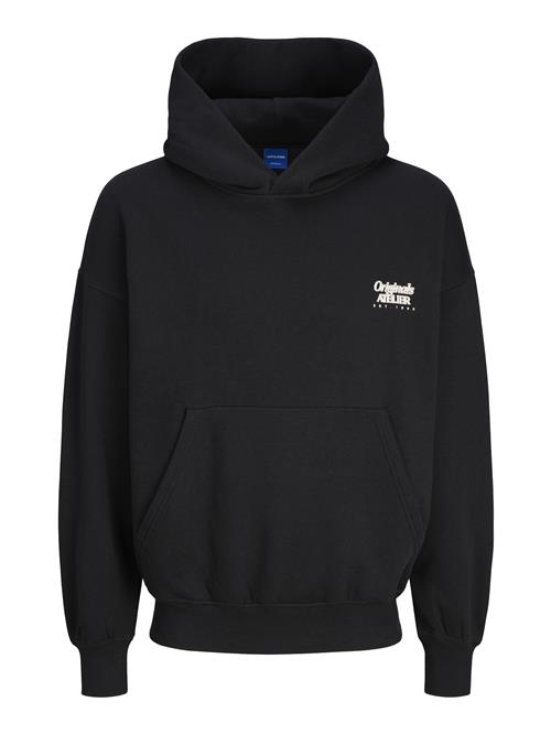 JACK & JONES Sweatshirt  sort / hvid