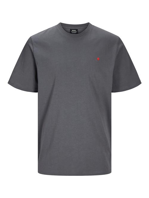 JACK & JONES Bluser & t-shirts 'RDDROAD'  mørkegrå / rød