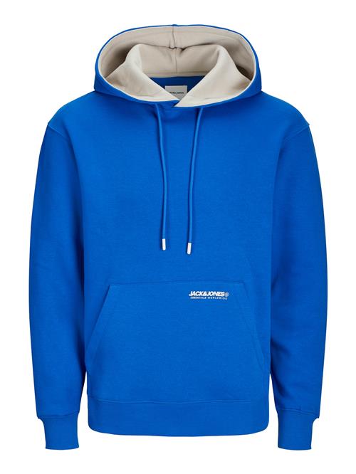 JACK & JONES Sweatshirt 'JJELegacy'  blå / hvid