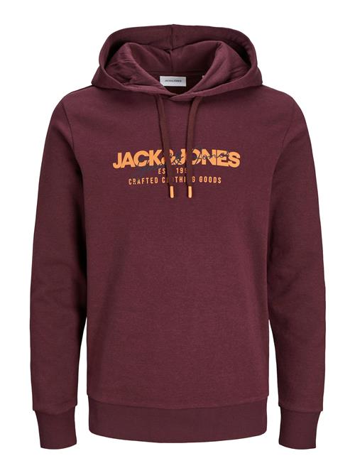 JACK & JONES Sweatshirt 'JJALVIS'  orange / vinrød