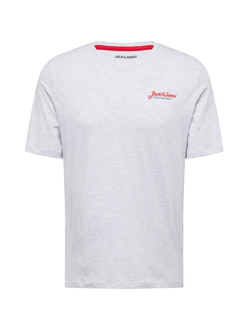 JACK & JONES Bluser & t-shirts 'JJERIK'  rød / sort / hvid-meleret