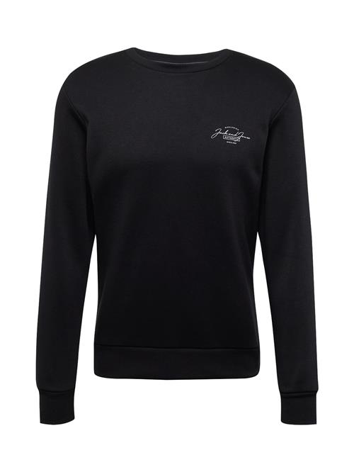 Se JACK & JONES Sweatshirt 'JJFerris'  sort / hvid ved About You