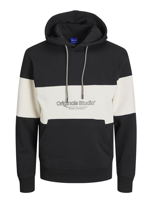 JACK & JONES Sweatshirt 'JWHLakewood'  sort / hvid