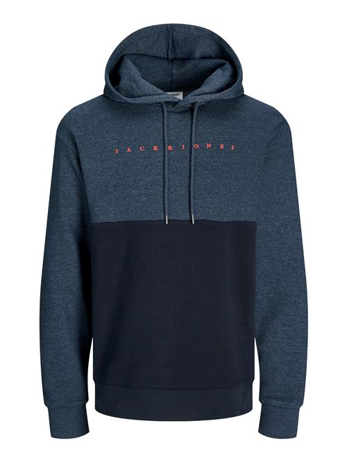 JACK & JONES Sweatshirt 'JJSTAR'  navy / blå-meleret / lys rød