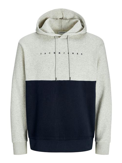 JACK & JONES Sweatshirt 'JJSTAR'  navy / hvid-meleret