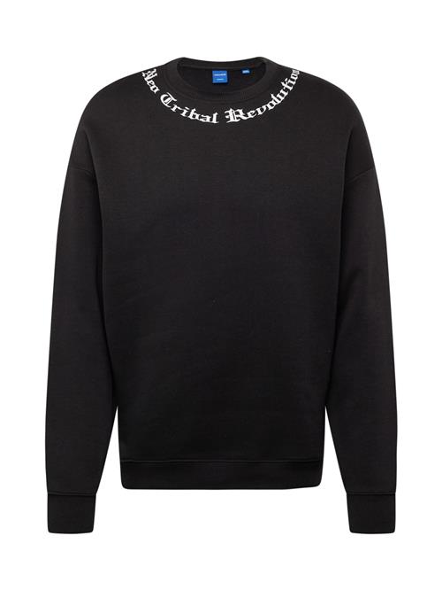 JACK & JONES Sweatshirt 'JORNEO'  sort / hvid