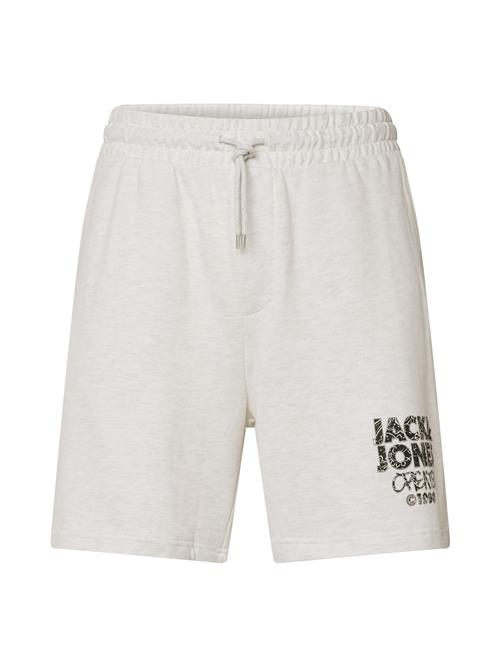 JACK & JONES Bukser  grå / sort / hvid-meleret