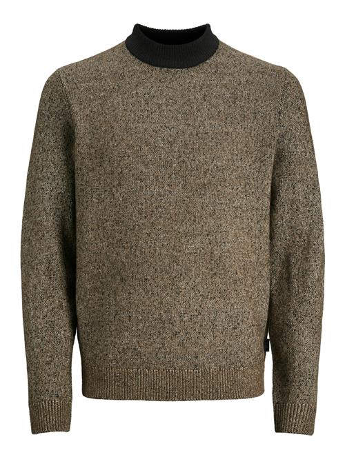 Se JACK & JONES Pullover 'JCOSpace'  mudderfarvet / sort ved About You