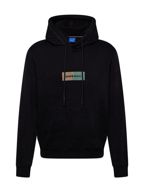 JACK & JONES Sweatshirt 'JORBRONX'  mørkebeige / pastelgrøn / sort