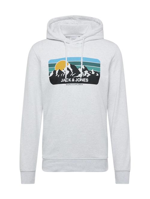 JACK & JONES Sweatshirt 'JJPEAK'  blå / lyseblå / sort / hvid