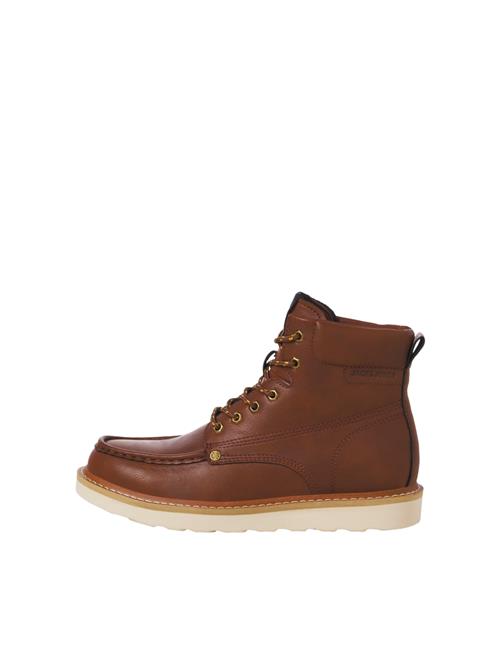 JACK & JONES Snørestøvler 'JFWARCHWAY'  cognac