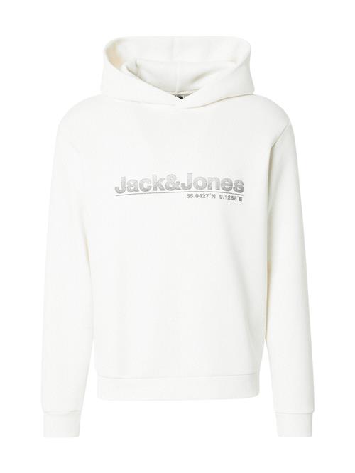 Se JACK & JONES Sweatshirt 'JCOPUFF'  creme / grå / lysegrå ved About You