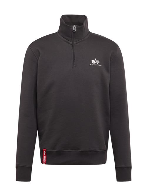 ALPHA INDUSTRIES Sweatshirt  antracit / hvid