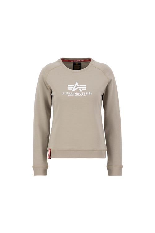 Se ALPHA INDUSTRIES Sweatshirt  sand / hvid ved About You