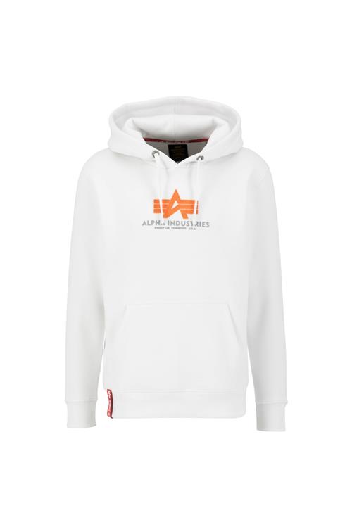 ALPHA INDUSTRIES Sweatshirt  grå / orange / hvid