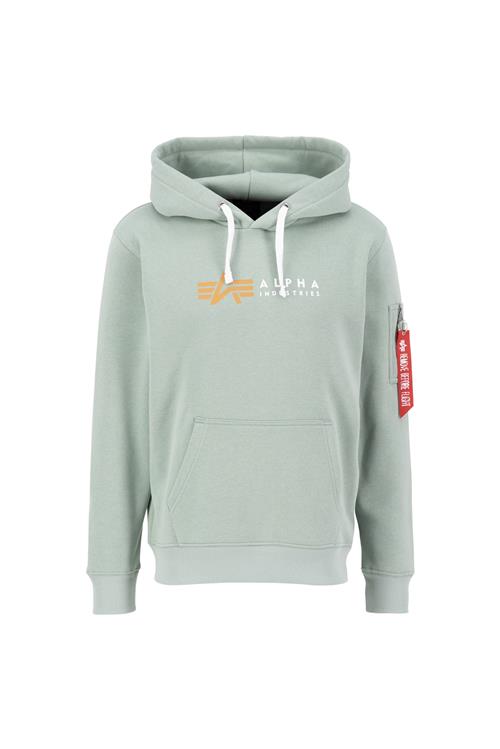 ALPHA INDUSTRIES Sweatshirt  pastelgrøn / lyseorange / rød / hvid