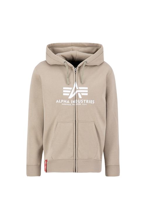 ALPHA INDUSTRIES Sweatjakke  sand / hvid