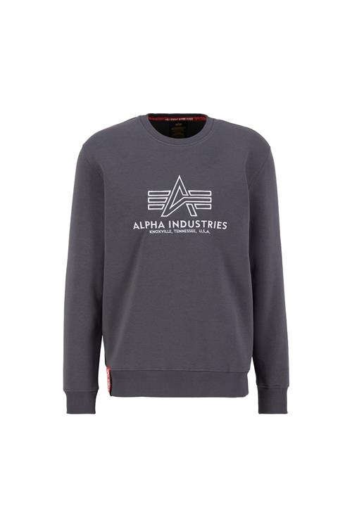 Se ALPHA INDUSTRIES Sweatshirt  grå / hvid ved About You