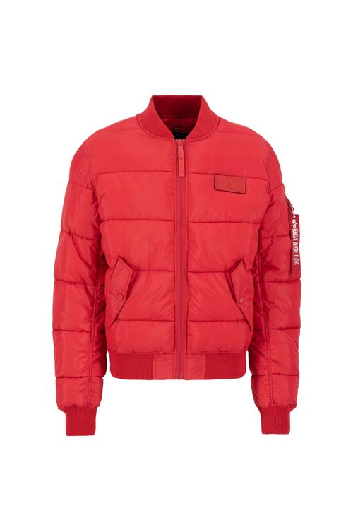 ALPHA INDUSTRIES Vinterjakke 'MA-1'  rød