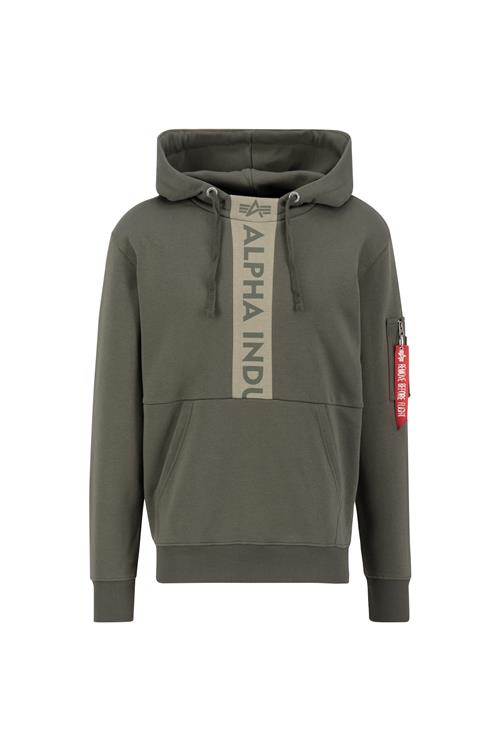 ALPHA INDUSTRIES Sweatshirt  khaki / oliven / rød