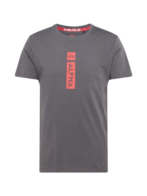 ALPHA INDUSTRIES Bluser & t-shirts  grafit / lys rød