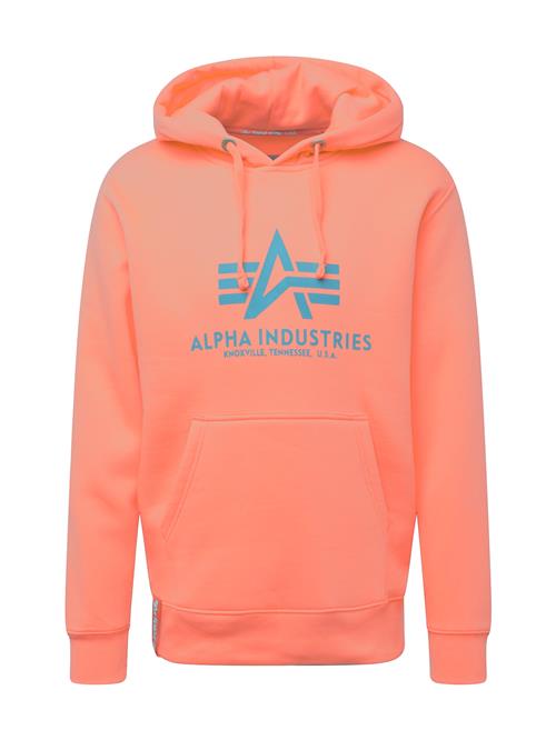 ALPHA INDUSTRIES Sweatshirt  sølvgrå / lys rød