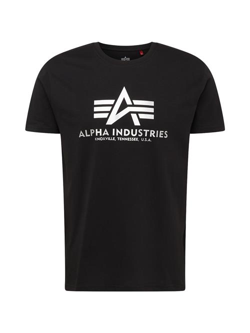 ALPHA INDUSTRIES Bluser & t-shirts  sort / hvid