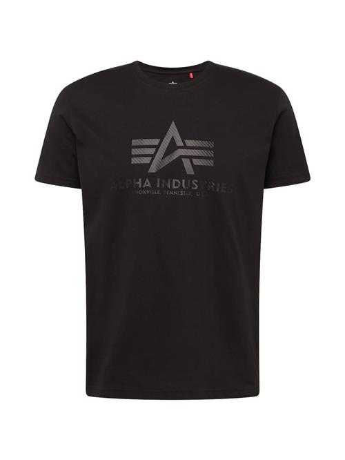 ALPHA INDUSTRIES Bluser & t-shirts  mørkegrå / sort