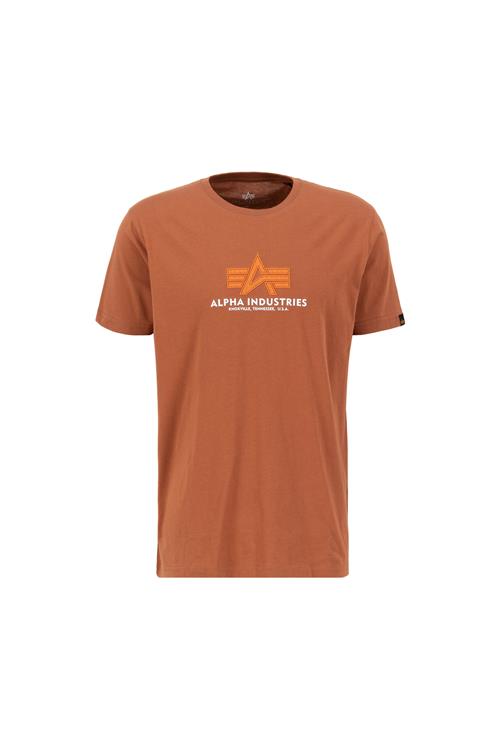 ALPHA INDUSTRIES Bluser & t-shirts  brun / orange / hvid