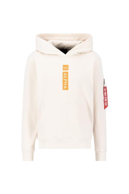 ALPHA INDUSTRIES Sweatshirt 'Alpha PP'  lyseorange / lys rød / hvid / uldhvid