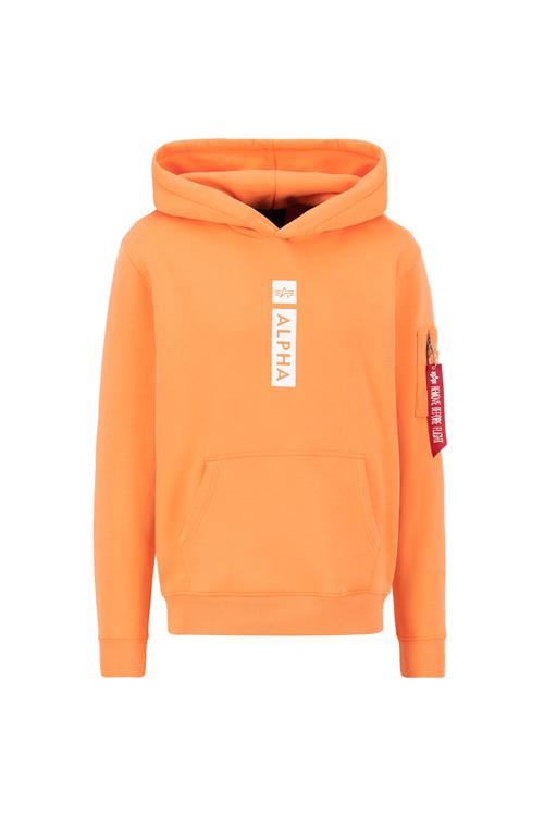 ALPHA INDUSTRIES Sweatshirt  orange / hvid