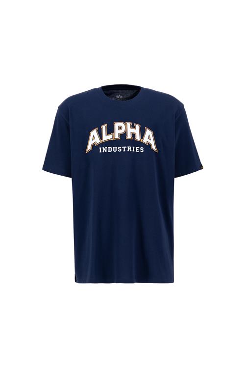 ALPHA INDUSTRIES Bluser & t-shirts 'College T'  navy / hvid