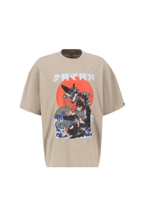 ALPHA INDUSTRIES Bluser & t-shirts  sand / grå / orange