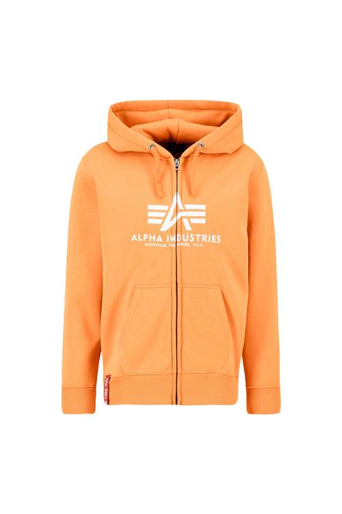 Se ALPHA INDUSTRIES Sweatjakke  orange / hvid ved About You